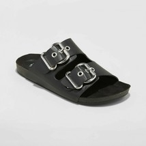 Women&#39;S Carson Faux Leather Two Band Buckle Footbed Sandal - 6W - £10.09 GBP