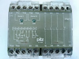 Pilz GmbH &amp; Co. PNOZ 17 753 24VDC 3S 1O Safety Relay - £51.62 GBP