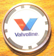 (1) Valvoline Poker Chip Golf Ball Marker - Gray - £6.25 GBP