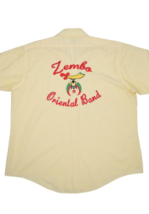 Vintage Zembo Oriental Band Shirt Mens XL 17.5 Short Sleeve Button Up El... - $37.59