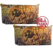 2 Pack Trader Joe&#39;s Green Olive Flats Italian Lingue Crackers 5.29 oz NE... - $18.90
