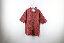 Vintage 90s Streetwear Mens XL Abstract Baggy Fit Surfing Button Shirt C... - £35.57 GBP