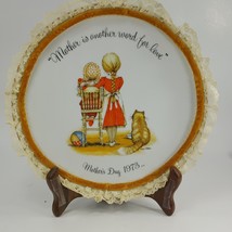 Vintage Holly Hobbie Plate-Mother another word for love-Mother&#39;s Day 1973  UHH8K - £2.43 GBP