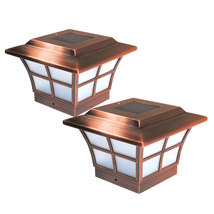 4x4 Copper Plated Prestige Solar Post Cap SLO79C (2 Pack) - $65.98