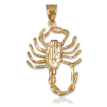 10K Yellow Gold Scorpion DC Pendant - $167.99