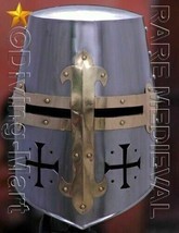 templar armour Knights templar Crusader Helmet Medieval Armor - $128.69