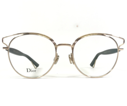 Christian Dior Eyeglasses Frames DiorSideralO DEM Black Gold Round 51-18-150 - $168.08