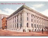 Post Office and Federal Building Seattle Washington WA UNP DB Postcard V18 - $3.91