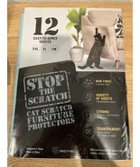 Cat Scratch Furniture Protectors 12 Easy to Peel Sheets Stop the Scratch... - £21.31 GBP