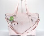 Kipling Skyler Large Shoulder Bag Zip Tote TM5601 Polyamide Primrose Pin... - $99.95