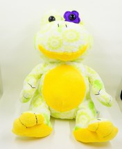 Hug &amp; Luv Daisy Flower Frog Plush Stuffed Animal 9&quot; - £10.17 GBP