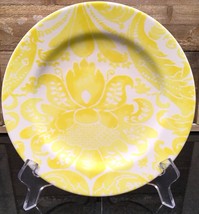 Anthropologie Yellow Floral 8&quot; Dessert Salad Plate - £22.70 GBP