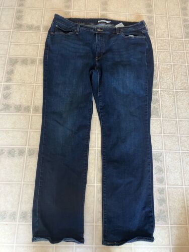 Primary image for Levi's Ladies 414 Relaxed Straight Plus Jeans 22W Dark Wash