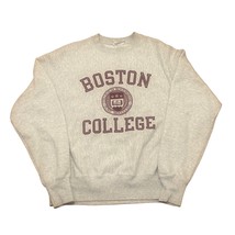 Champion Reverse Weave Boston College Gray Crewneck Sweatshirt Men&#39;s Small - £27.57 GBP