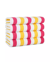 Cabo Cabana Beach Towel (4-Pack, 30X70 In.), Soft Ringspun Cotton, Alternating S - £61.87 GBP