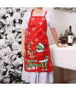&quot;Merry Grinchmas&quot; Holiday Apron Grinch Max - £13.52 GBP