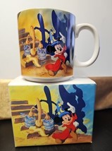 Vintage Walt Disney&#39;s 1940-1990 Fantasia Coffee Mug Cup with Original Box - $39.59