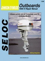 Johnson Evinrude 1958-1972 3-4 Cylinder Repair Service Manual - £27.78 GBP