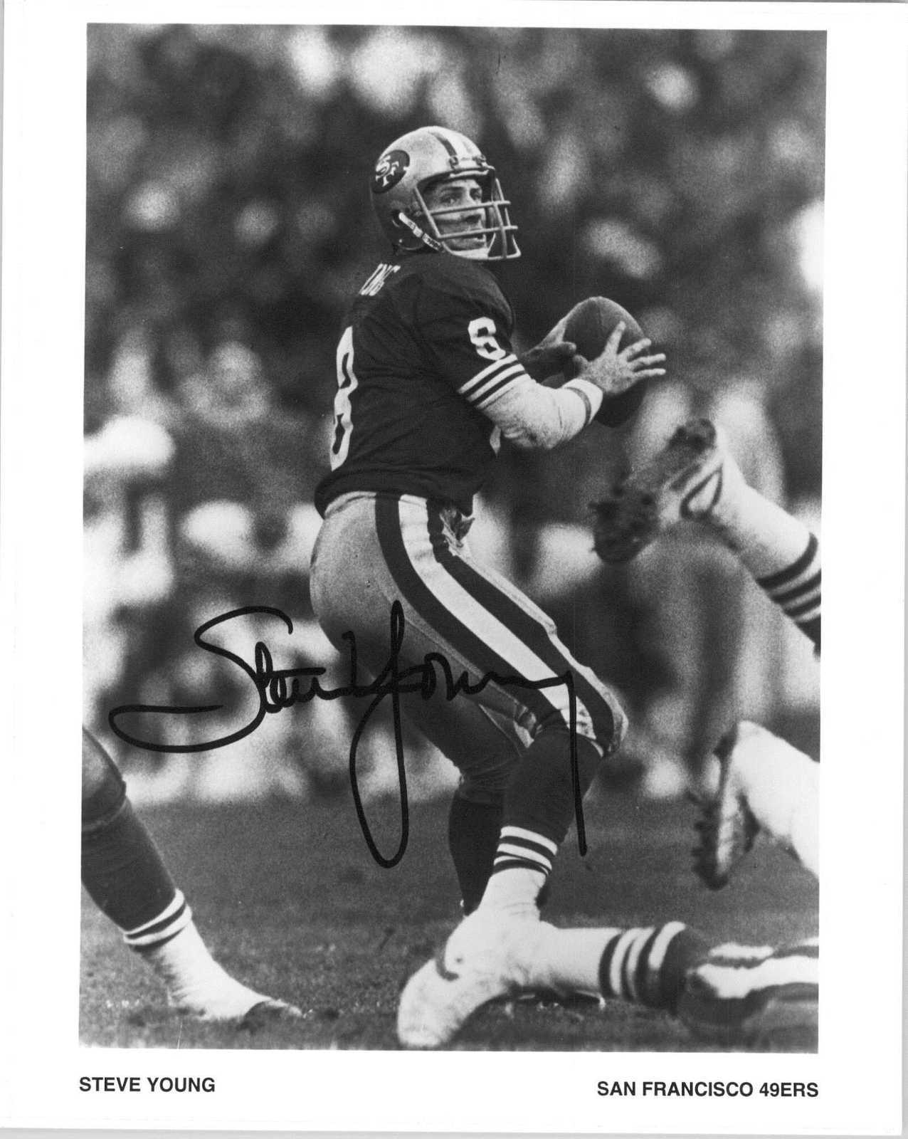 Primary image for Steve Young Signed Autographed Glossy 8x10 Photo - San Francisco 49ers