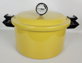 Vintage Presto 12qt Aluminum Pressure Cooker Canner Harvest Yellow - £59.34 GBP