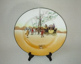 Royal Doulton COACHING DAYS 10 1/2&quot; Dinner Plate England #2 ~ Antique - $29.69