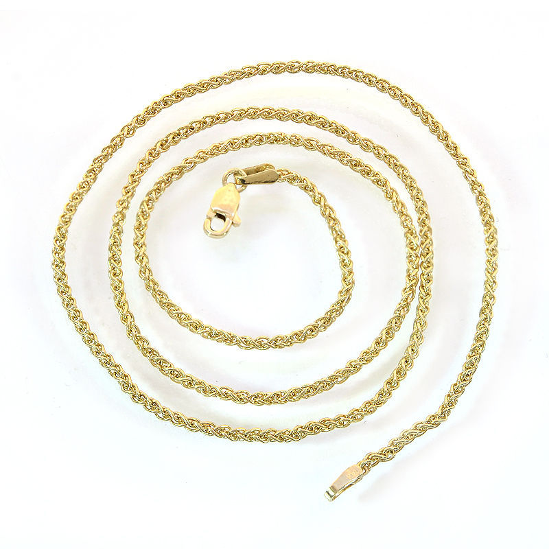1.79mm 14K Yellow Gold Rope Chain - £274.92 GBP