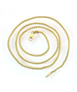 1.79mm 14K Yellow Gold Rope Chain - £281.61 GBP
