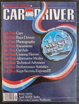 Car &amp; Driver Magazine January 1984 Special Issue Ten Best Cars Race Drivers - $12.95