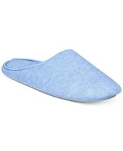 Charter Club Pointelle Memory Foam Closed Toe Slide Clog Slippers, Blue, Large - £14.45 GBP