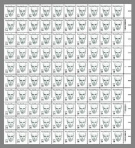 Sinclair Lewis Sheet of One Hundred 14 Cent Postage Stamps Scott 1856 - £23.66 GBP