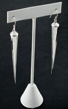 Argento Sterling .925 Lungo Punta Orecchini a Goccia - $409.28