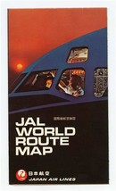 JAL Japan Air Lines World Route Map and JAL Travel Mate Folder  - £21.30 GBP