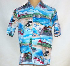 Reyn Spooner San Diego Zoo Balboa Park Coronado Aloha Hawaii Hawaiian Shirt S - £79.13 GBP