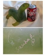 1960&#39;s Seal Green Resin Sascha Brastoff 9 In Long Hollywood CA - €315,13 EUR