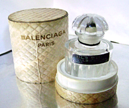 Vintage Balenciaga Le Dix Crystal French Perfume Bottle 1/2 oz Box France  - £16.52 GBP