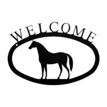 Village Wrought Iron Standing Horse Welcome Home Sign Small - £19.05 GBP