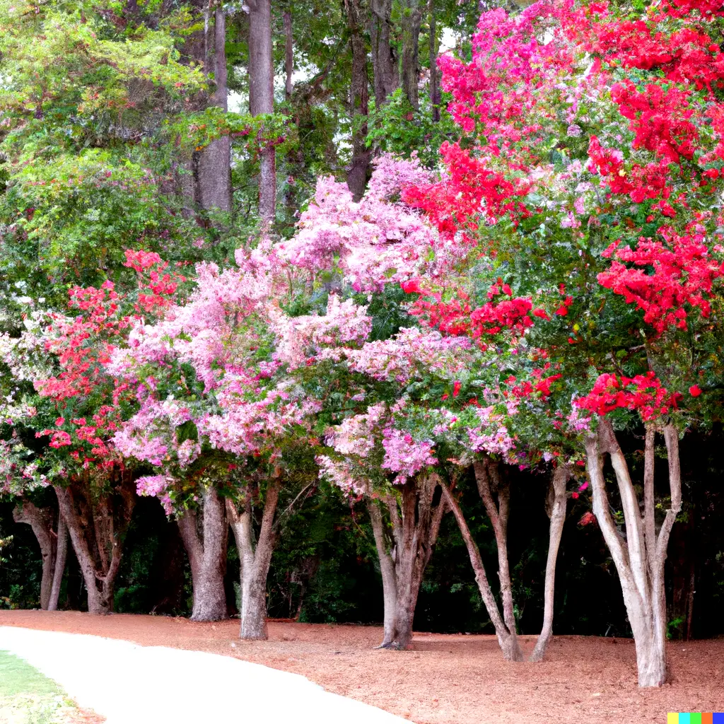 Crepe Myrtle Flower Tree Seeds 6 Bright Colors (Lagerstroemia) USA 100 Seeds - £7.72 GBP