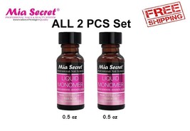 Mia Secret 4oz Liquid Monomer &amp; Cover Pink Acrylic Powder Set - £9.54 GBP