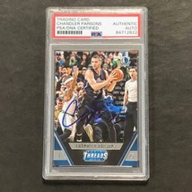 2015-16 Panini Threads #36 Chandler Parsons Signed Card AUTO PSA/DNA Slabbed Mav - £33.80 GBP