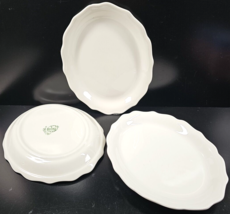 3 Syracuse China Dawn Oval Serving Platter Set Vintage Restaurant Ware W... - £53.26 GBP