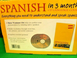 Language Course Learn Spanish In 3 Months Covent Garden CD Books New In Box - £22.14 GBP