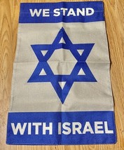 We Stand with Israel Garden Flag 12×18 Vertical Double Sided - $8.00