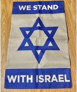 We Stand with Israel Garden Flag 12×18 Vertical Double Sided - $10.97 CAD