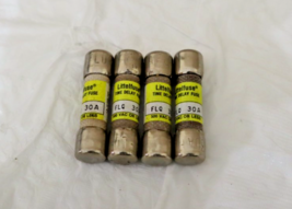 ORIGINAL Littelfuse FLQ-30 FLQ30 FLQ 30A 500Vac Time Delay Fuse Lot of 4 - $19.75