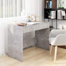 Desk Concrete Grey 101x50x76.5 cm Engineered Wood - £46.82 GBP