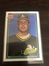 Curt Young Oakland Athletics 1991 Topps &quot;40 Years Of Baseball&quot; Card #473 - £1.17 GBP