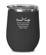 Wine Glass  Tumbler Stainless Steel Funny hunt wife definition  - £26.42 GBP