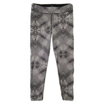 Adidas Climalite Mid Rise Leggings Womens size Medium Athletic Yoga Black White - £17.68 GBP