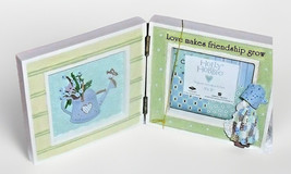 NEW  Holly Hobbie Photo Frame LOVE MAKES FRIENDSHIP GROW Watering Can Fl... - £15.28 GBP