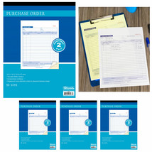 4X Carbonless Duplicate Purchase Order Book Receipt 2 Part 50 Sets Seria... - $39.89